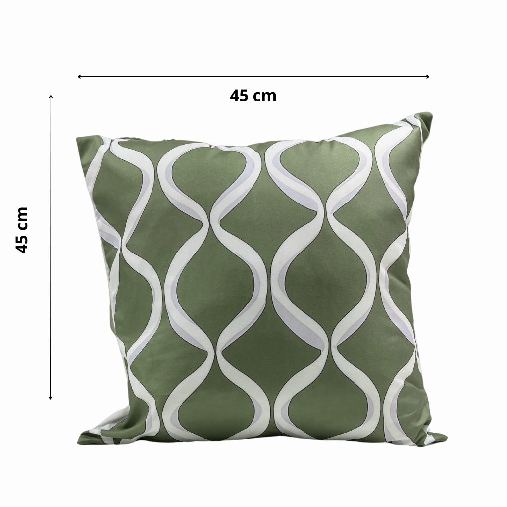 Funda verde ondas 45x45