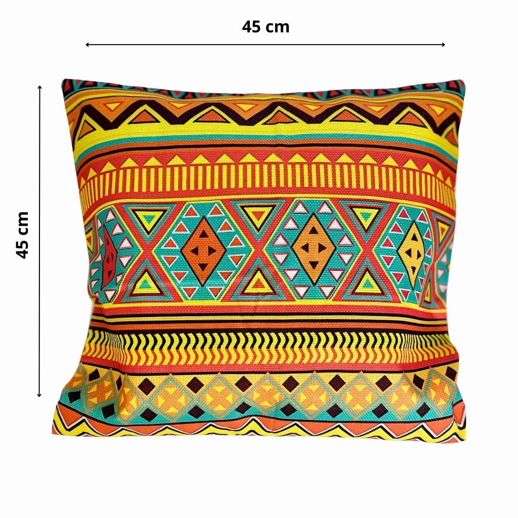 Funda Geometrica Amarillo 45x45