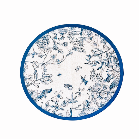 Individual redondo Jardín Azul 39cms.