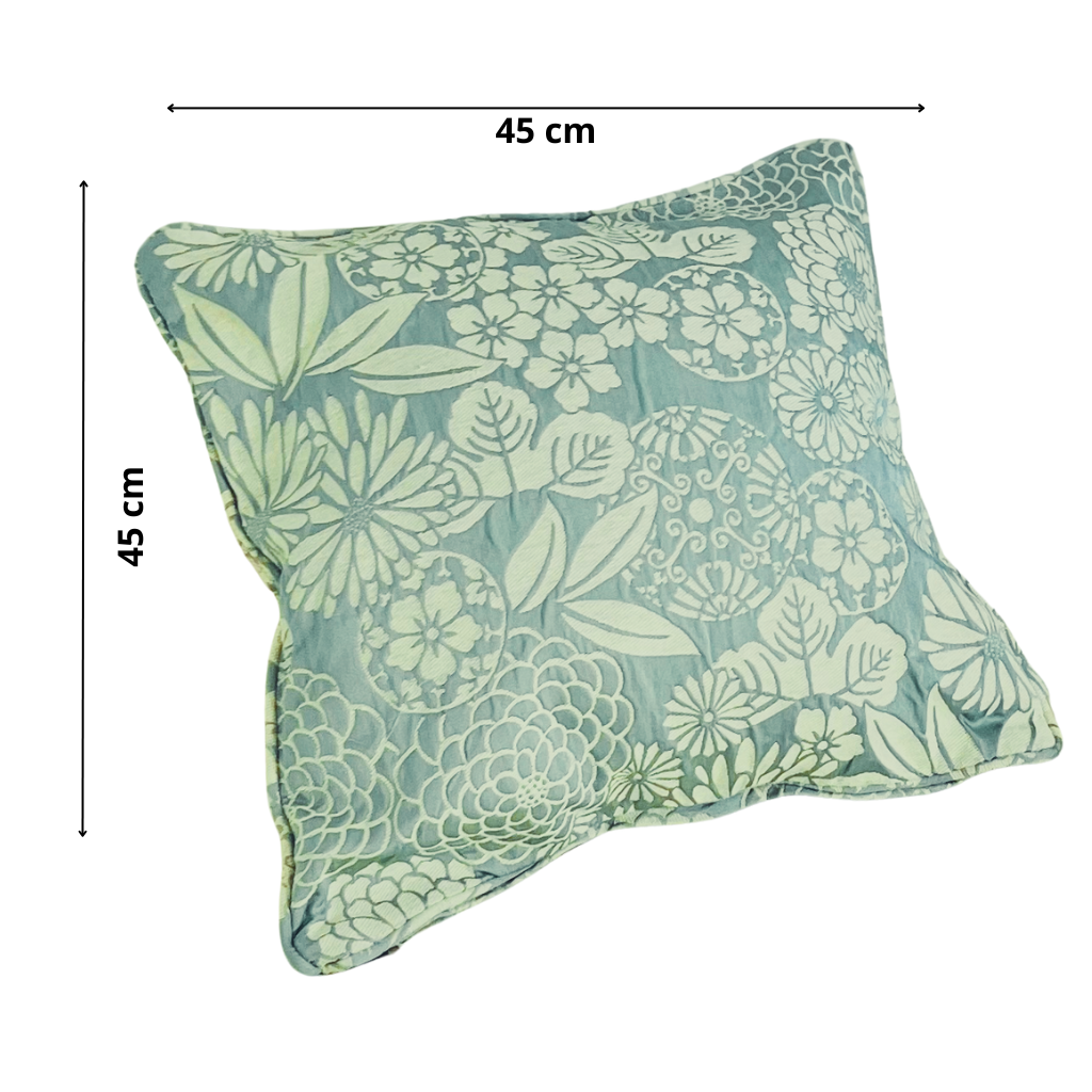 Funda Floral Celeste 45x45