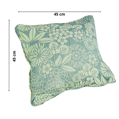 Funda Floral Celeste 45x45