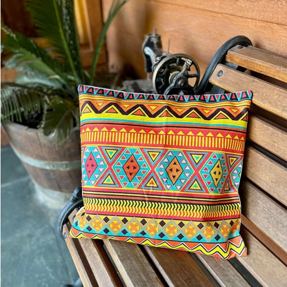 Funda Geometrica Amarillo  45x45