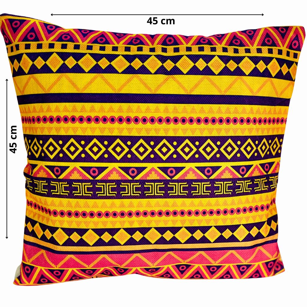 Funda Geometrica Negra 45x45