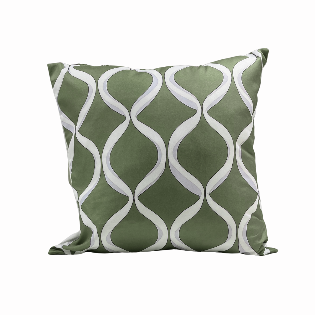 Funda verde ondas 45x45