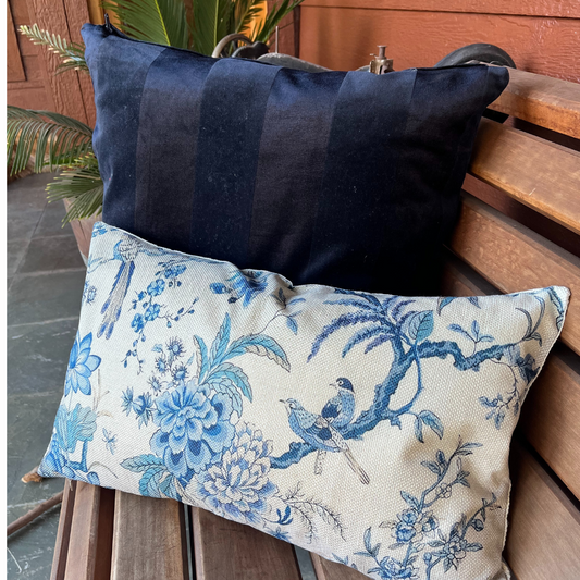 Funda Terciopelo Azul Marino 50x50