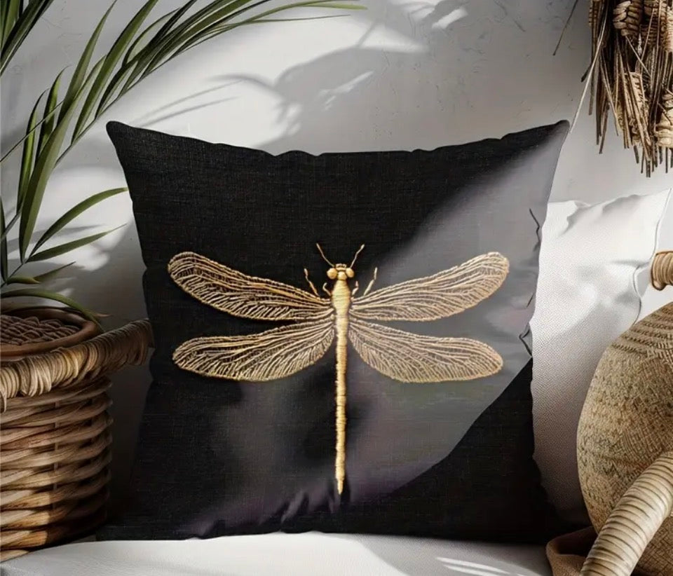 Libelula Negra 45x45