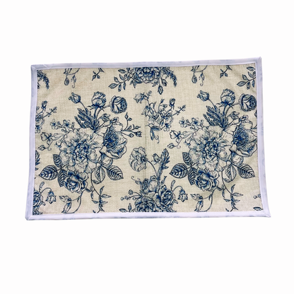 Individual Rosas Azul  46x31