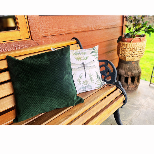 Funda Cotelé Verde 45x45