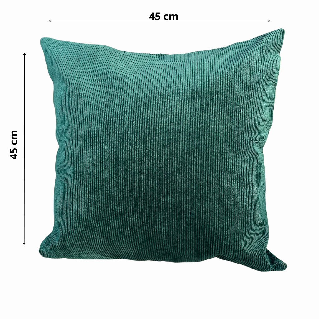 Funda Cotelé Verde 45x45